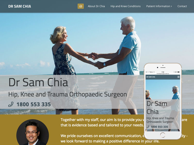 Sydney surgeon website design