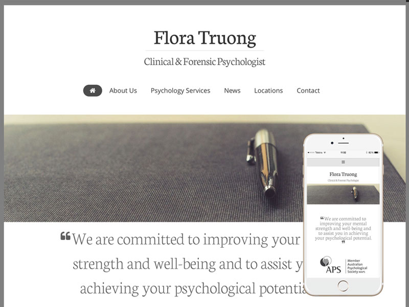 Sydney psychologist website design