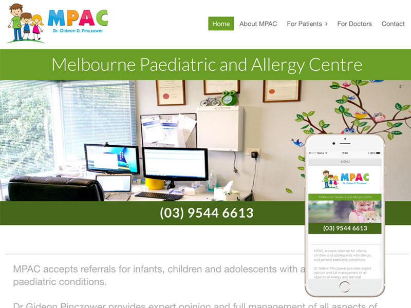 Melbourne doctor website design
