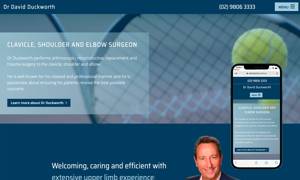 Orthopaedics website design