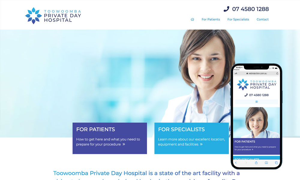 Private Hospital website design