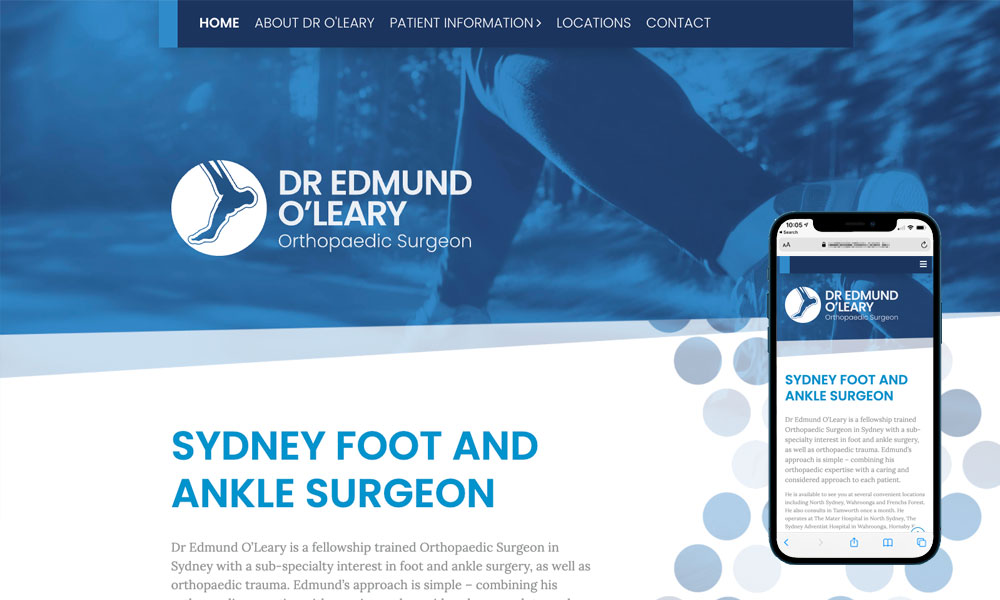 Orthopaedics website design
