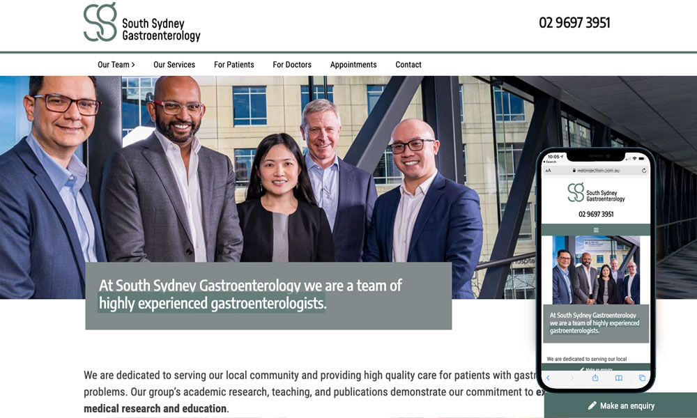 Gastroenterology website design