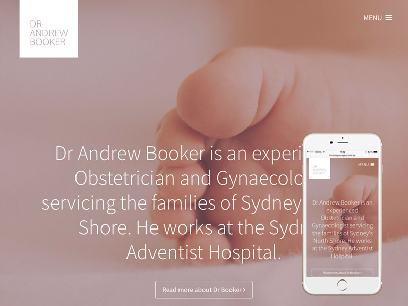 Sydney obstetrician gynaecologist website design
