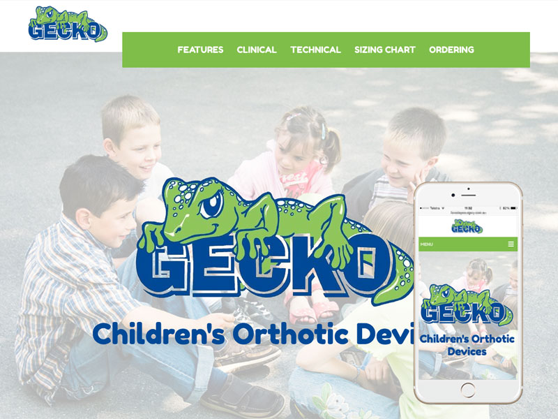 Orthotic devices website design