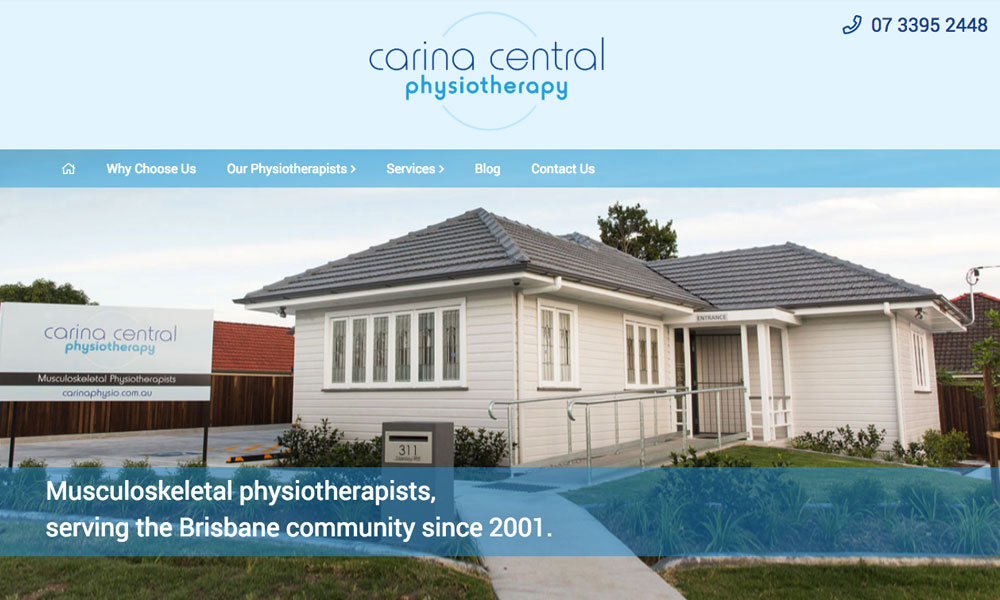 Brisbane physiotherapy website design