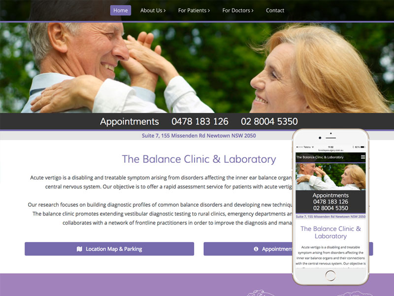 Medical clinic website design