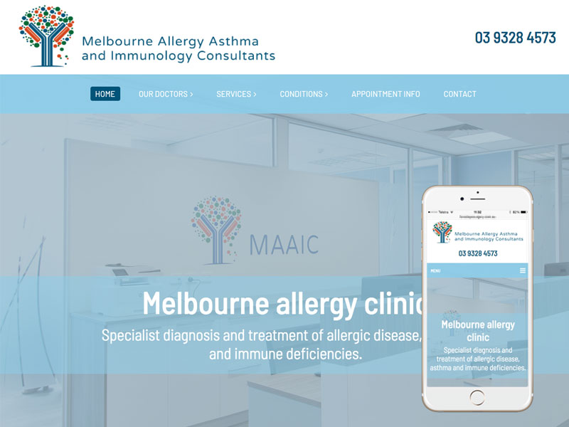 Melbourne medical clinic website design
