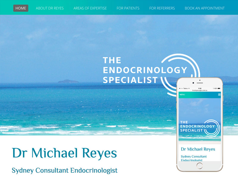 Sydney endocrinologist website design