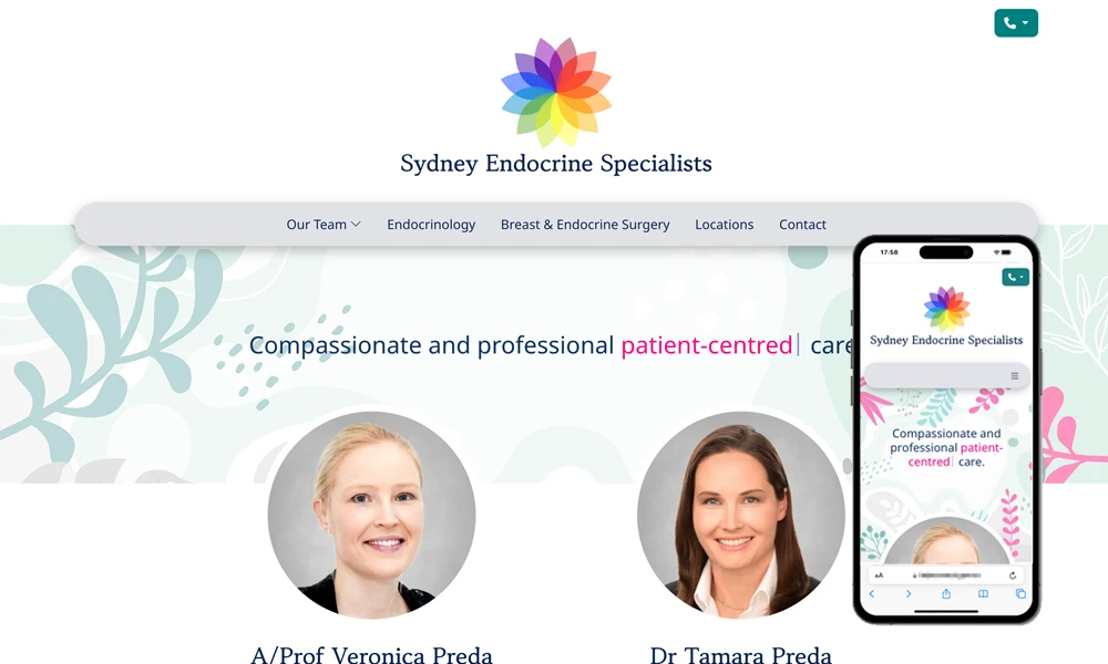Sydney doctor website design